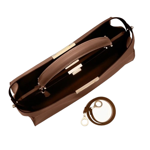 AURA BAG Women's Brown Leather Handbag
