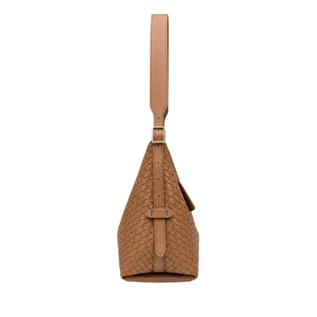 AURA BAGS Woven Brown Shoulder Bag for Women