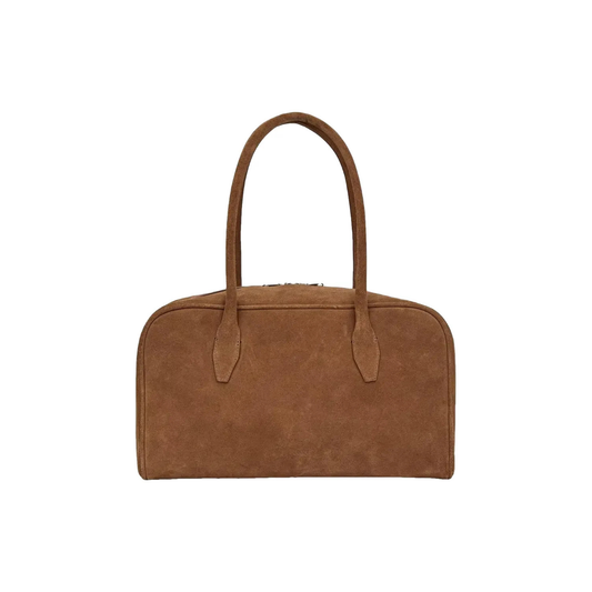 Brown Suede Shoulder Bag for Women