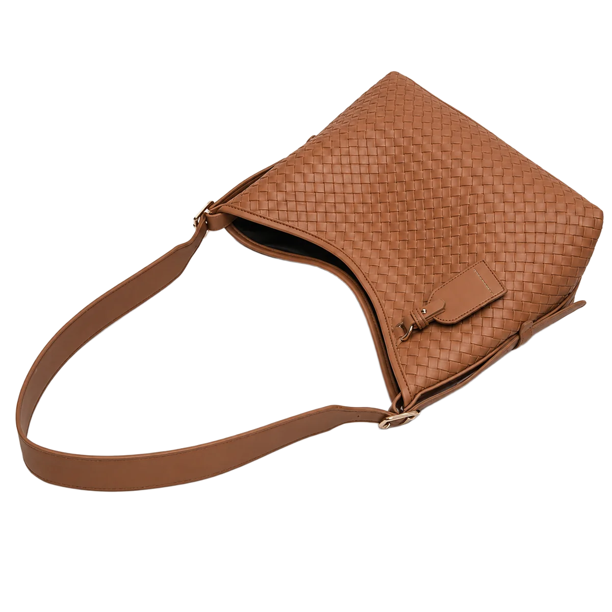 AURA BAGS Woven Brown Shoulder Bag for Women